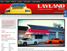 Tablet Screenshot of laylandmotors.com
